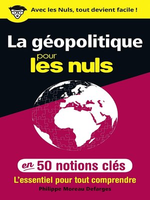 cover image of La géopolitique pour les Nuls en 50 notions clés